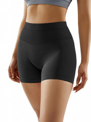 Solid Sports Fitness Shorts Women's High Waist Sports Tight Shorts