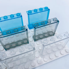 15pcs Clear Panel Transparent Wall Bricks Building Blocks