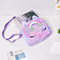 Tie Dye Plush Crossbody Bag Coin Purse Holiday Gift
