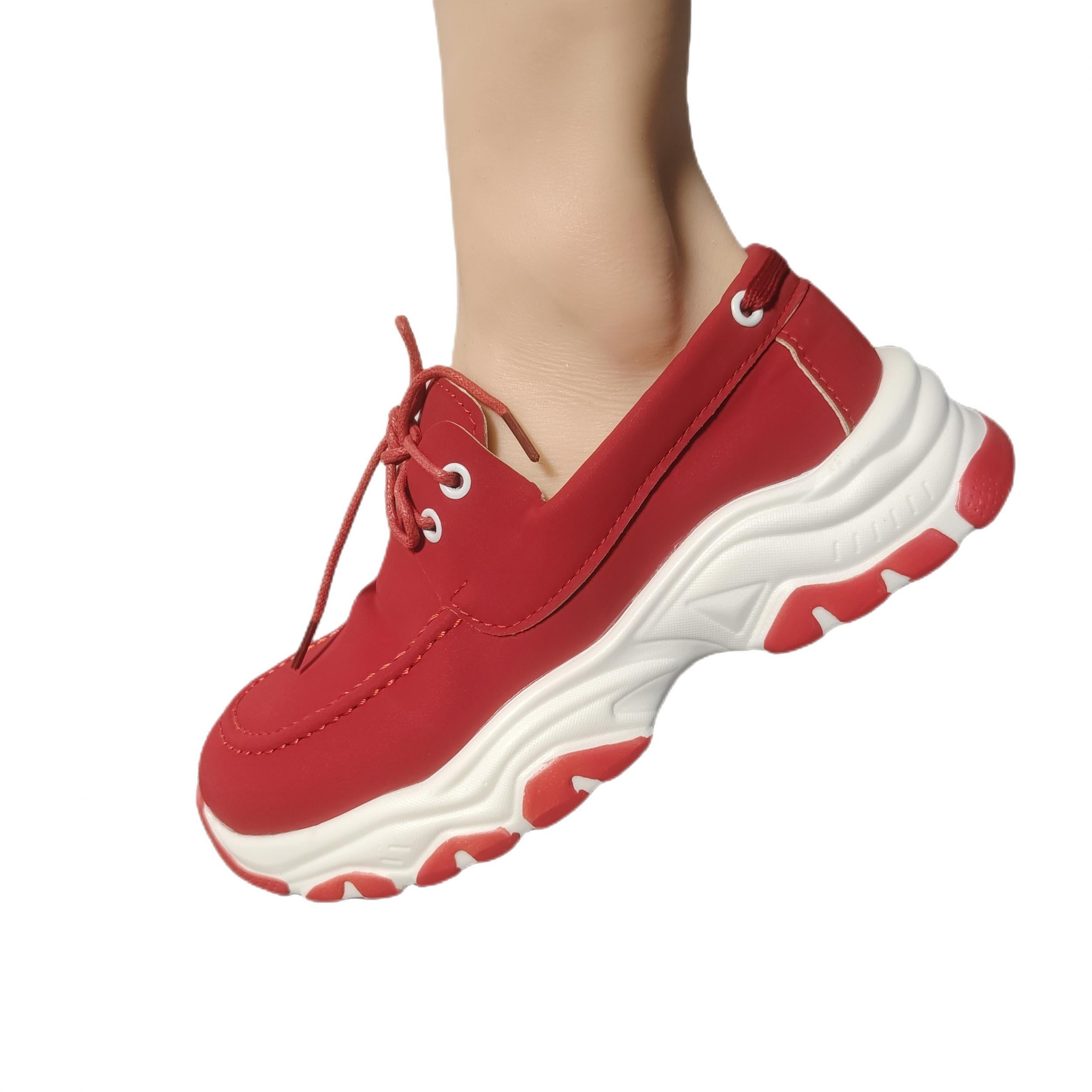 Women's Platform Sneakers Comfortable Lace Up Shoes