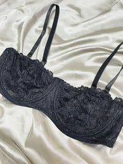 3pcs Lace Unlined Bras Women's Lingerie