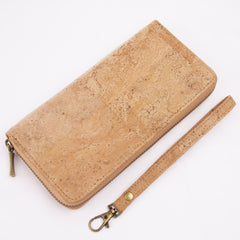 Red Floral Cork Wallet Gift for Vegan Women