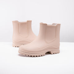 Solid PVC Non Slip Wear Resistance Rain Boots Waterproof Soft Sole