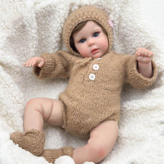 NPK 20" Fabric Body Doll with 3D Skin, Painting, Visi
