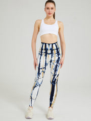 Tie Dye Seamless Fitness Yoga Leggings High Stretch Pants