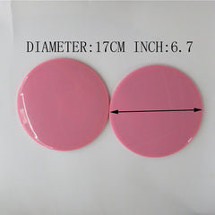 1 Pair 6.69in Round Yoga Sliding Discs Fitness Pads for Abdominal Core Training