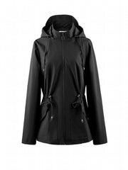 Women's Waterproof Windbreaker Raincoat Outdoor Hooded Jacket