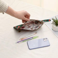 Vertical Cartoon Flower Stationery Bag