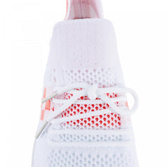 Women's Mesh Platform Sneakers Plaid Lace Up Outdoor Shoes