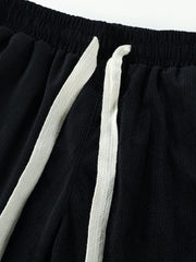Men's Drawstring Relaxed Fit Long Pants Casual Mopping Trousers
