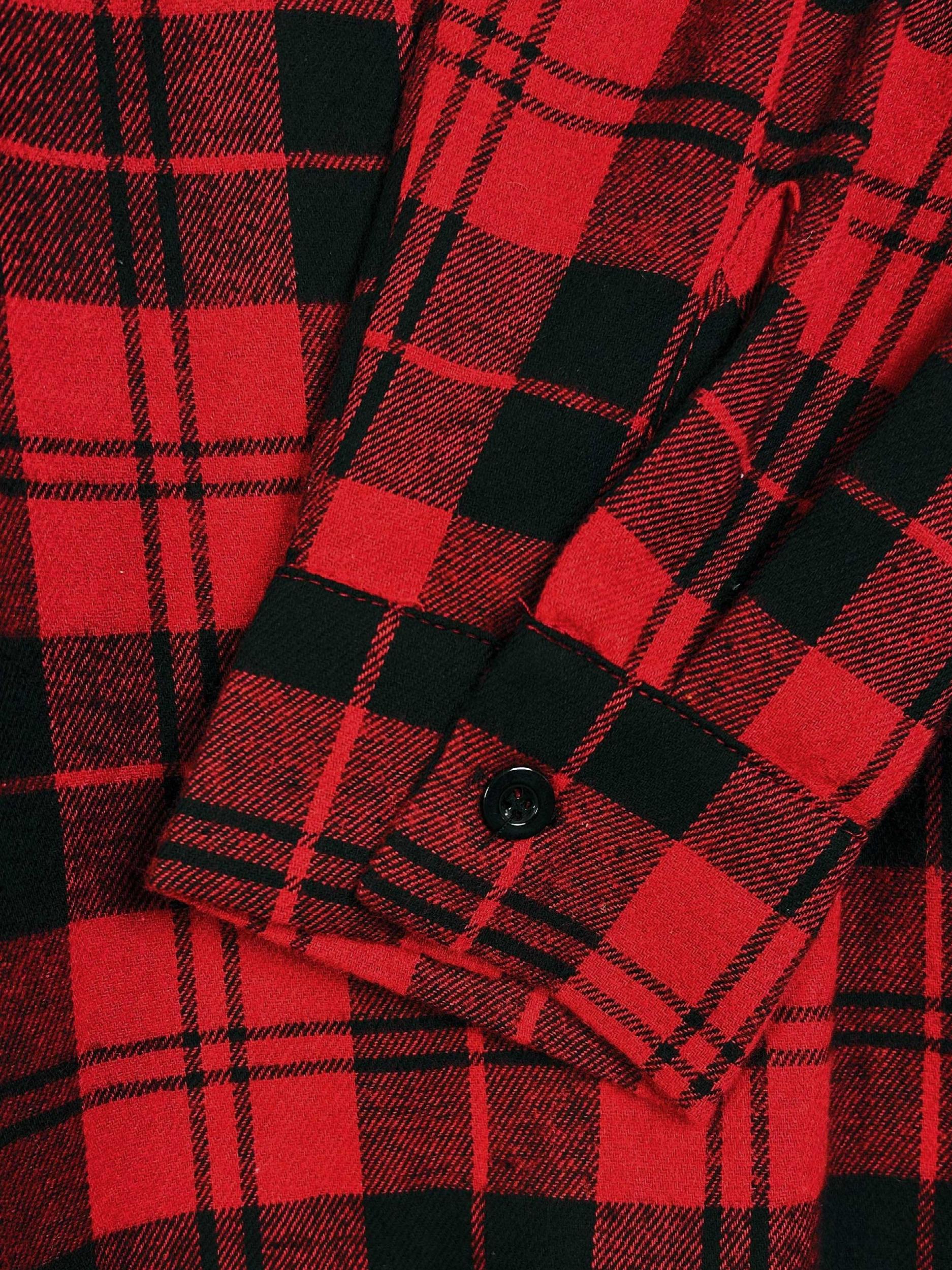 Plaid Print Button-Up Shirt Top