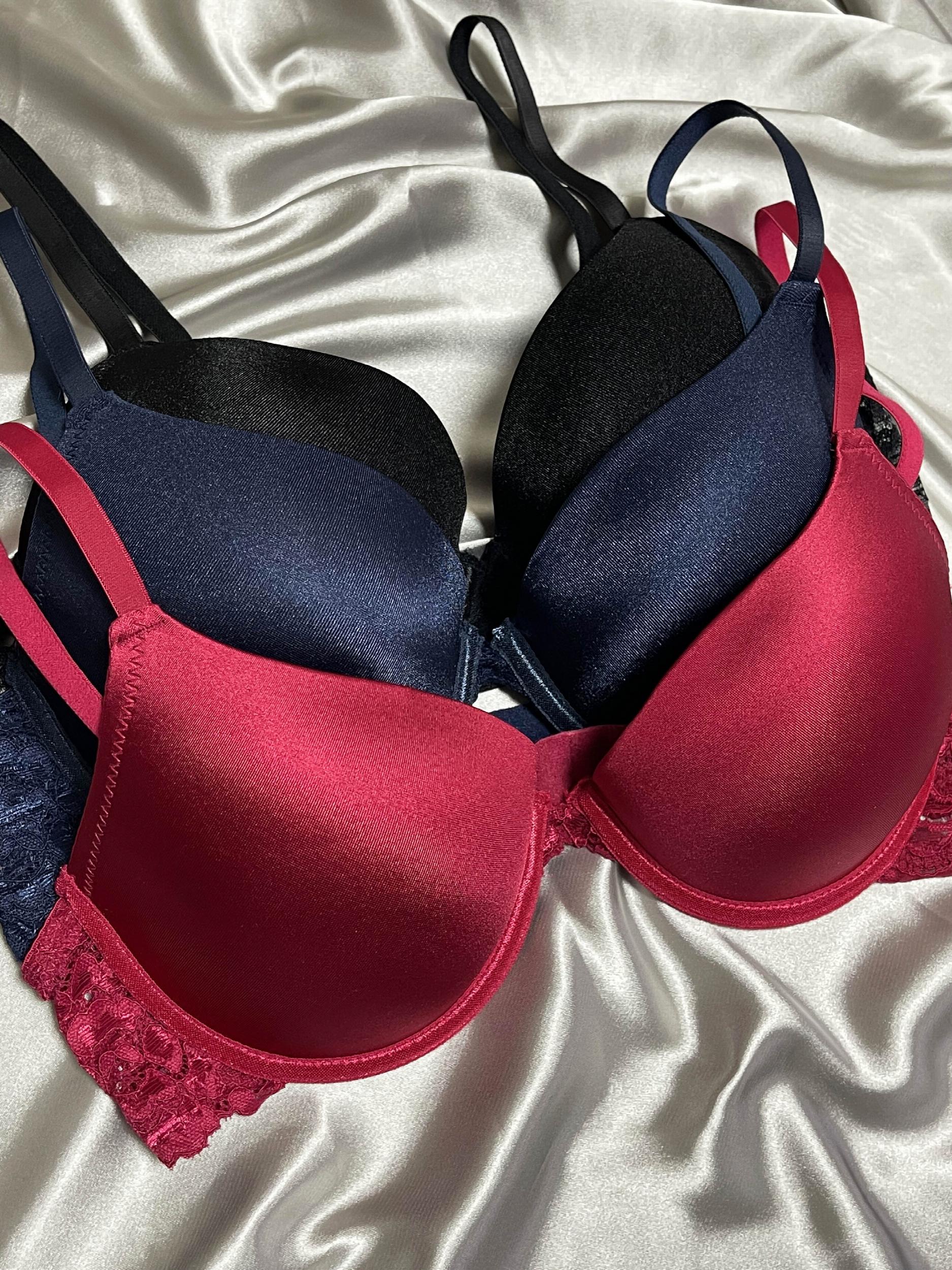 3pcs Lace T Shirt Bras Push Up Comfortable Breathable Women's Lingerie