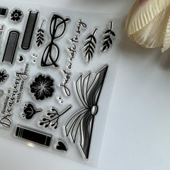 Reusable Silicone Rubber Transparent Stamps for Card Making and Scrapbooking
