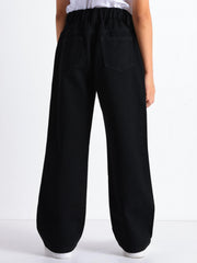 High Waist Straight Leg Girls Jeans Regular Fit Denim Pants