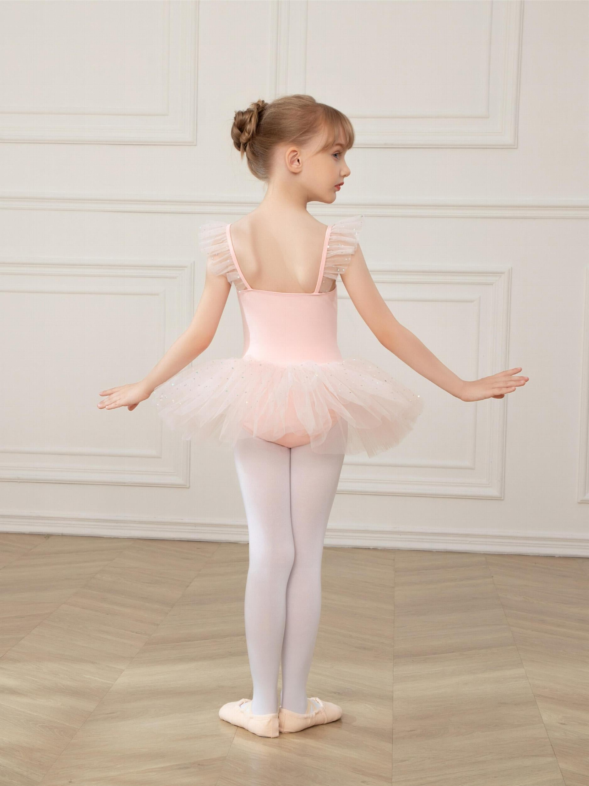 Girls Sequin Tutu Ballet Leotard Gymnastics Dance Yoga