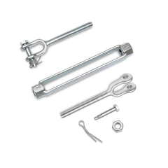 2pcs M5 M12 Jaw Jaw Turnbuckle 304 Stainless Steel Heavy Duty Wire Rope Tens