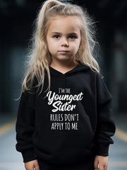 YOUNGEST SISTER 2pcs Girls Casual Activewear Set