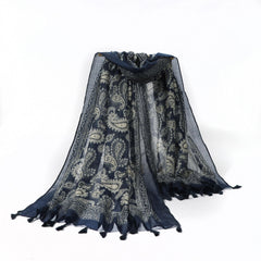 Men's Cashew Ethnic Tassel Scarf