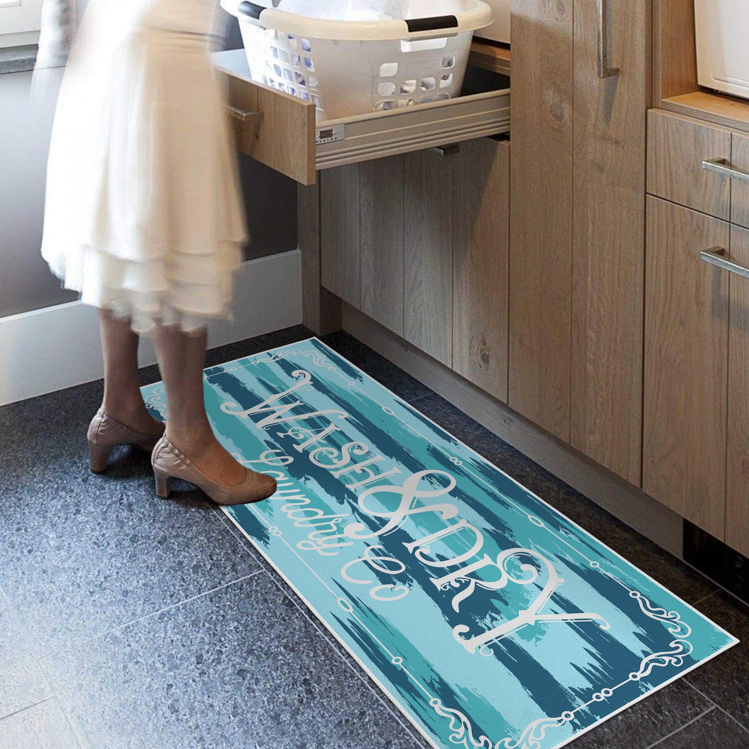 Waterproof Laundry Room Rug Runner Non Slip Laundry Mats