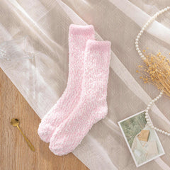Fuzzy Floor Socks Crew Home Socks Women's Stockings