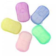 Portable Soap Flakes 10 Boxes 200pcs Travel Hand Washing Cleaning Soap