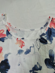 Casual Floral Print Plus Size Tank Dress