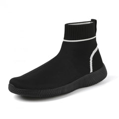 Women's Lightweight Elastic Running Shoes Soft Comfortable Knitted Sneakers