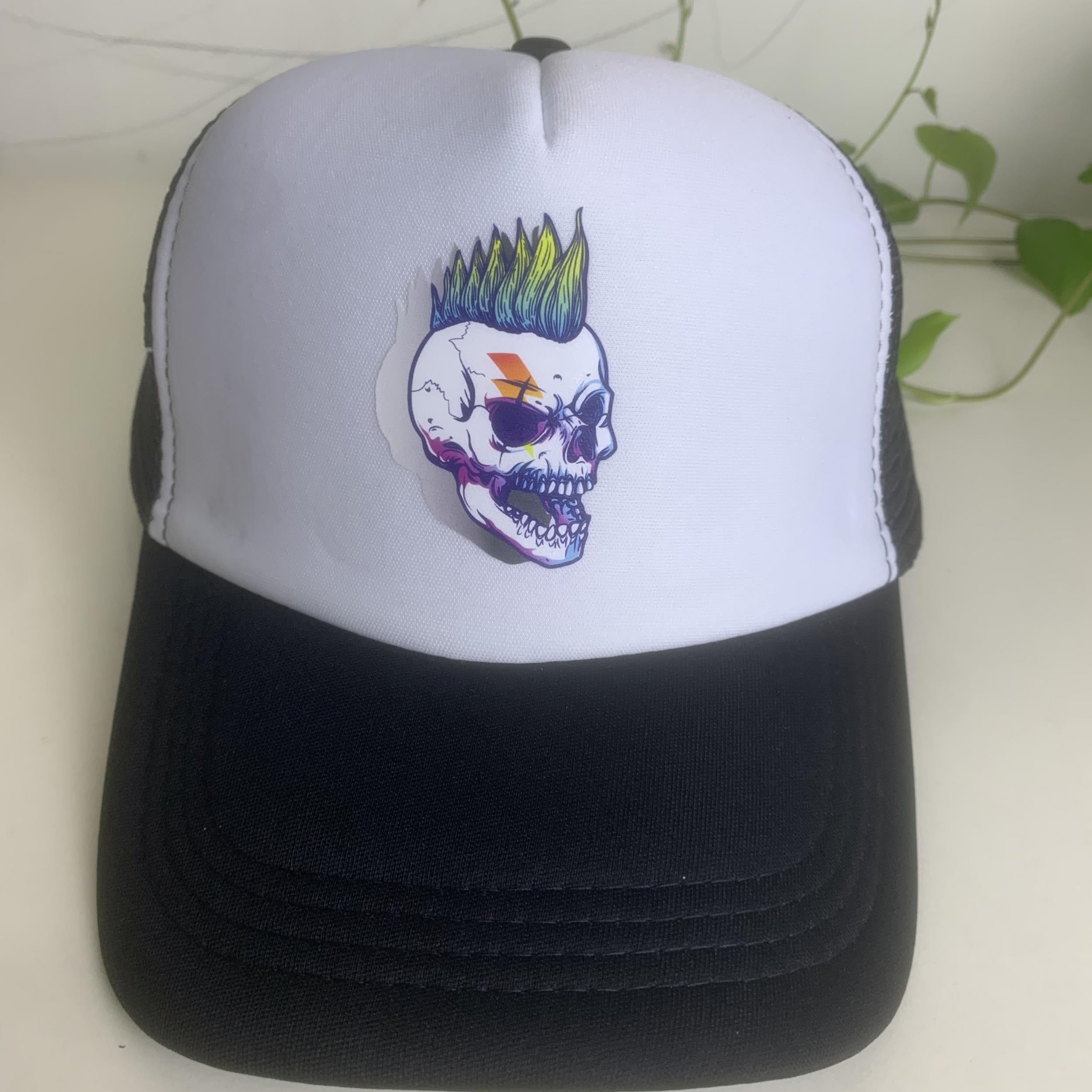 Skull Element Mesh Baseball Cap Sun Hat