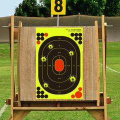 10pcs 24 13X36 Shooting Targets Fluorescent Self Adhesive Highly Visibility