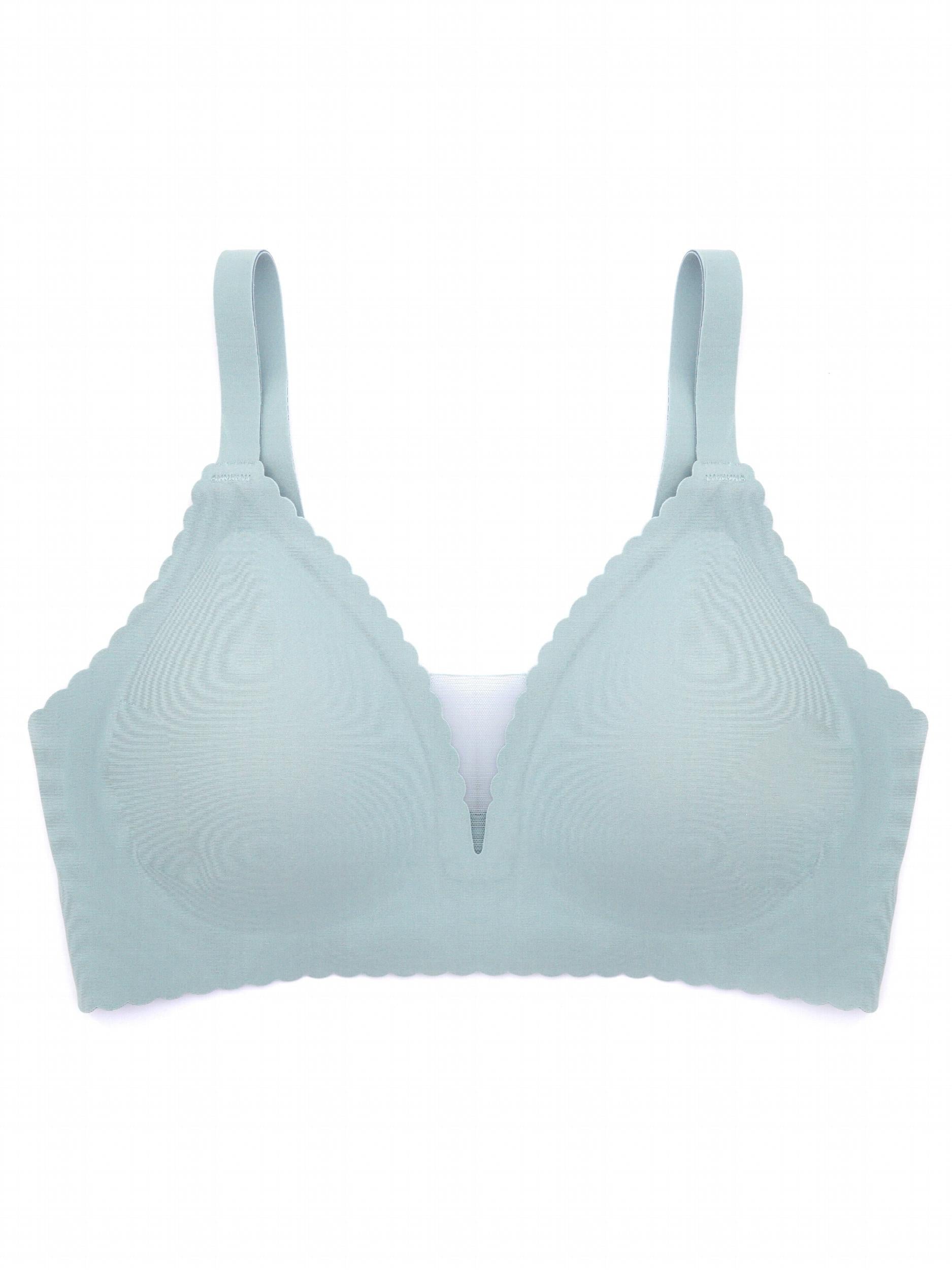 Solid Seamless Push Up Bra for Women