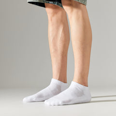 3 Pairs Men's Solid Crew&Ankle&Calf Socks Breathable Comfy Casual Unisex Socks