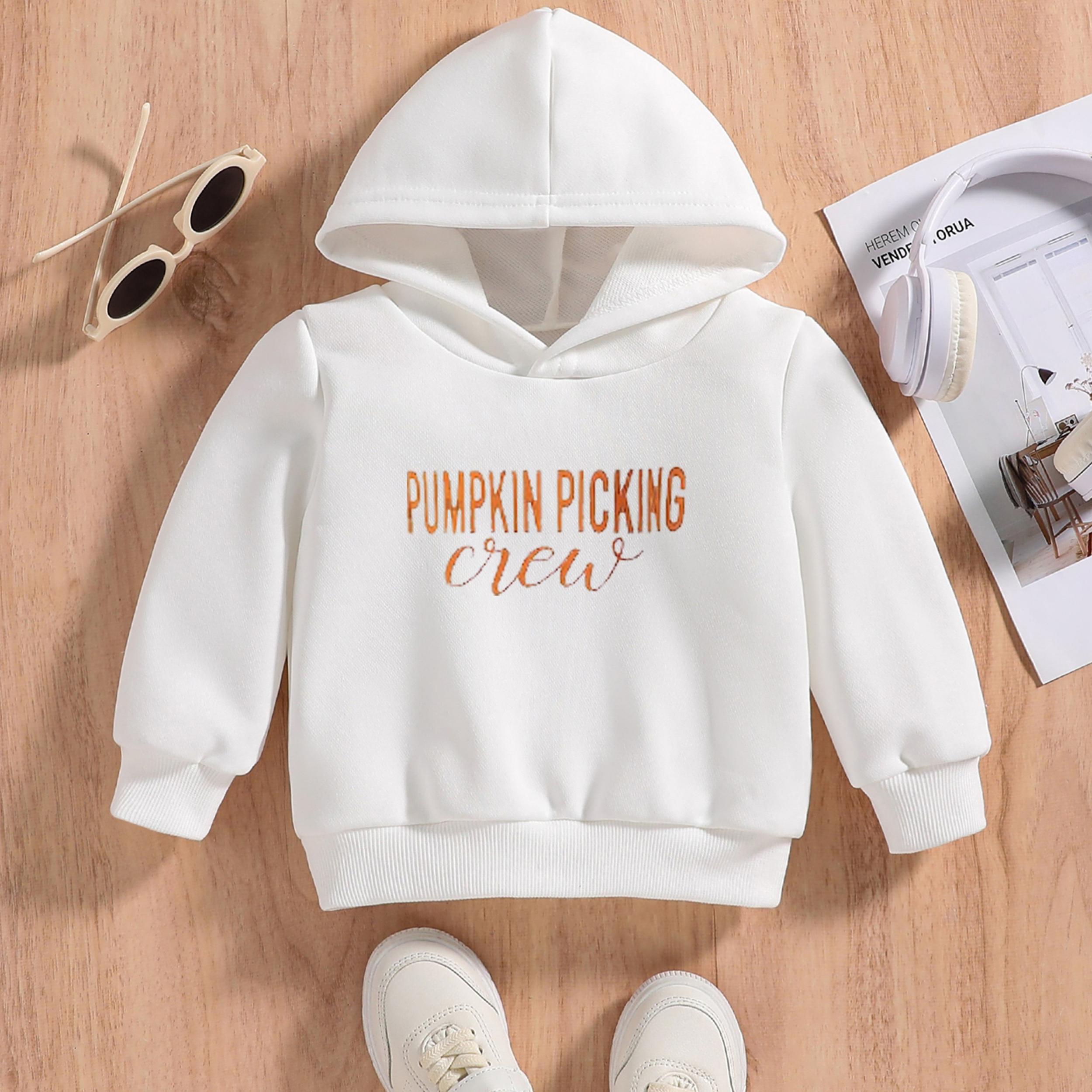 PUMPKIN PICKING CREW Baby Hooded Sweatshirt Spring Fall Outdoor