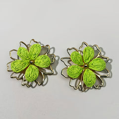 Floral & Geometric Button Covers for Women - Copper Base Shirt Accessories