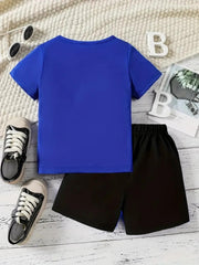 Boy's LITTLE MAN 2pc T-shirt & Shorts Set