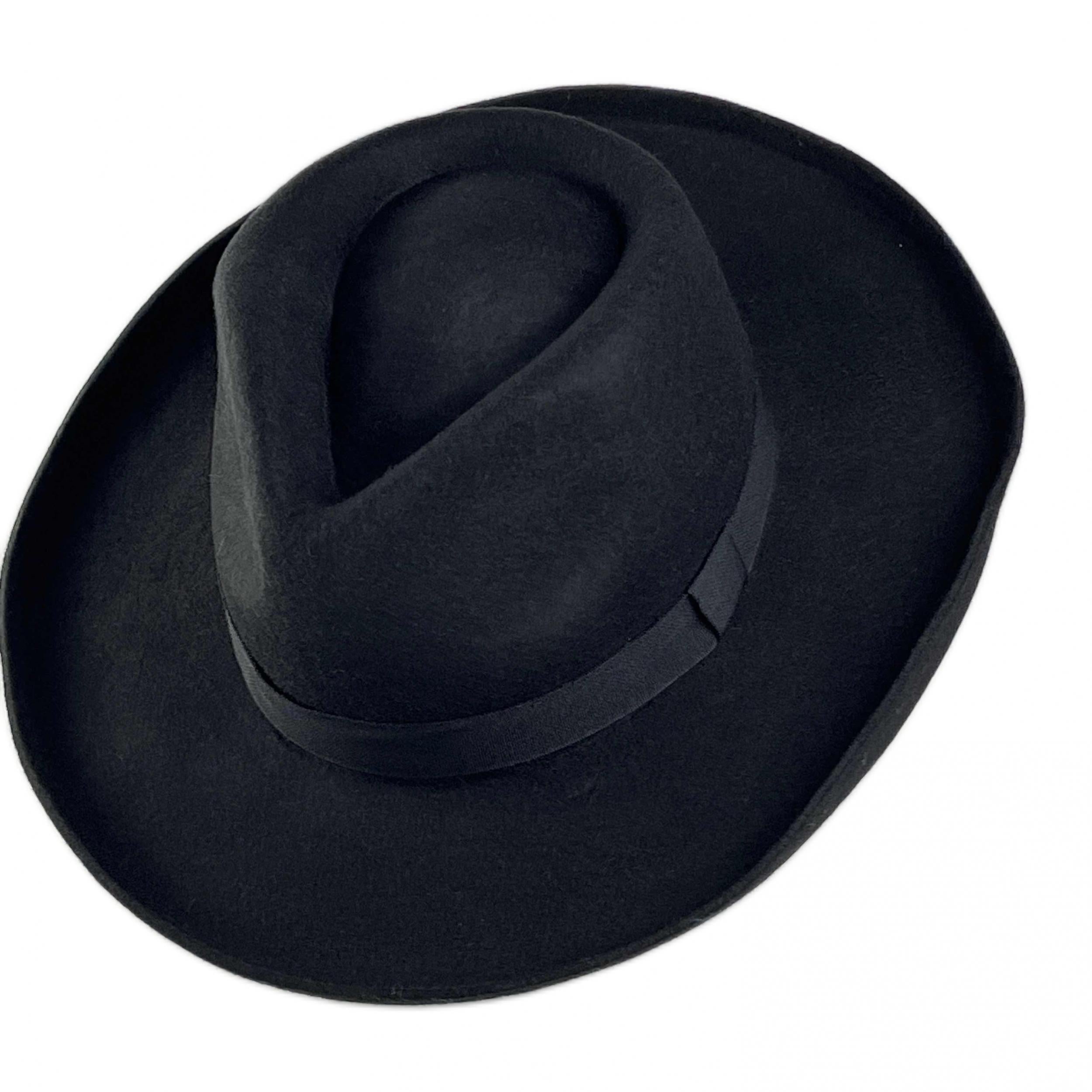 Woolen Big Brim Sunshade Fedora Hat for Party