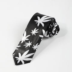 Men's Vacation Floating Leaf Silky Tie