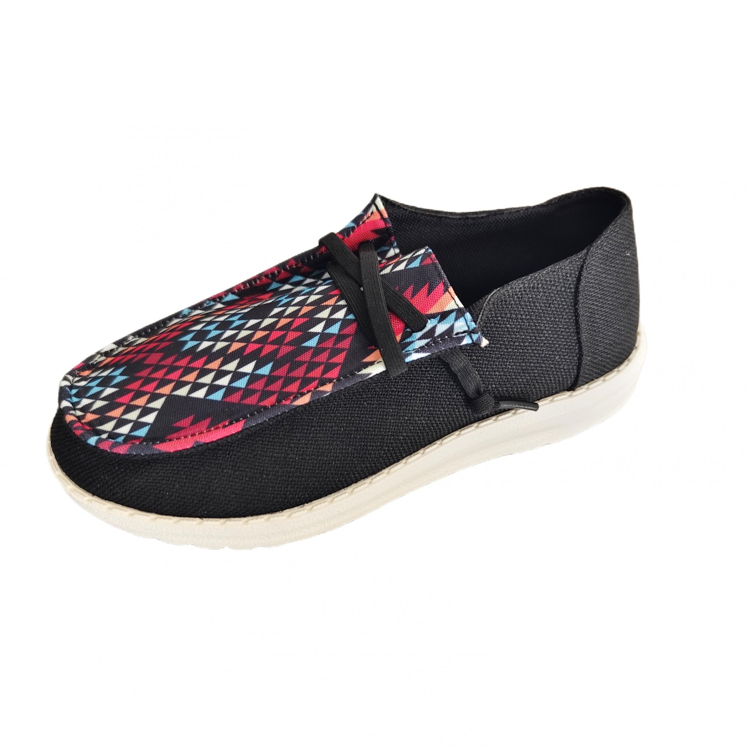 Women's Canvas Lace Up Sneakers Lightweight Casual Outdoor Shoes