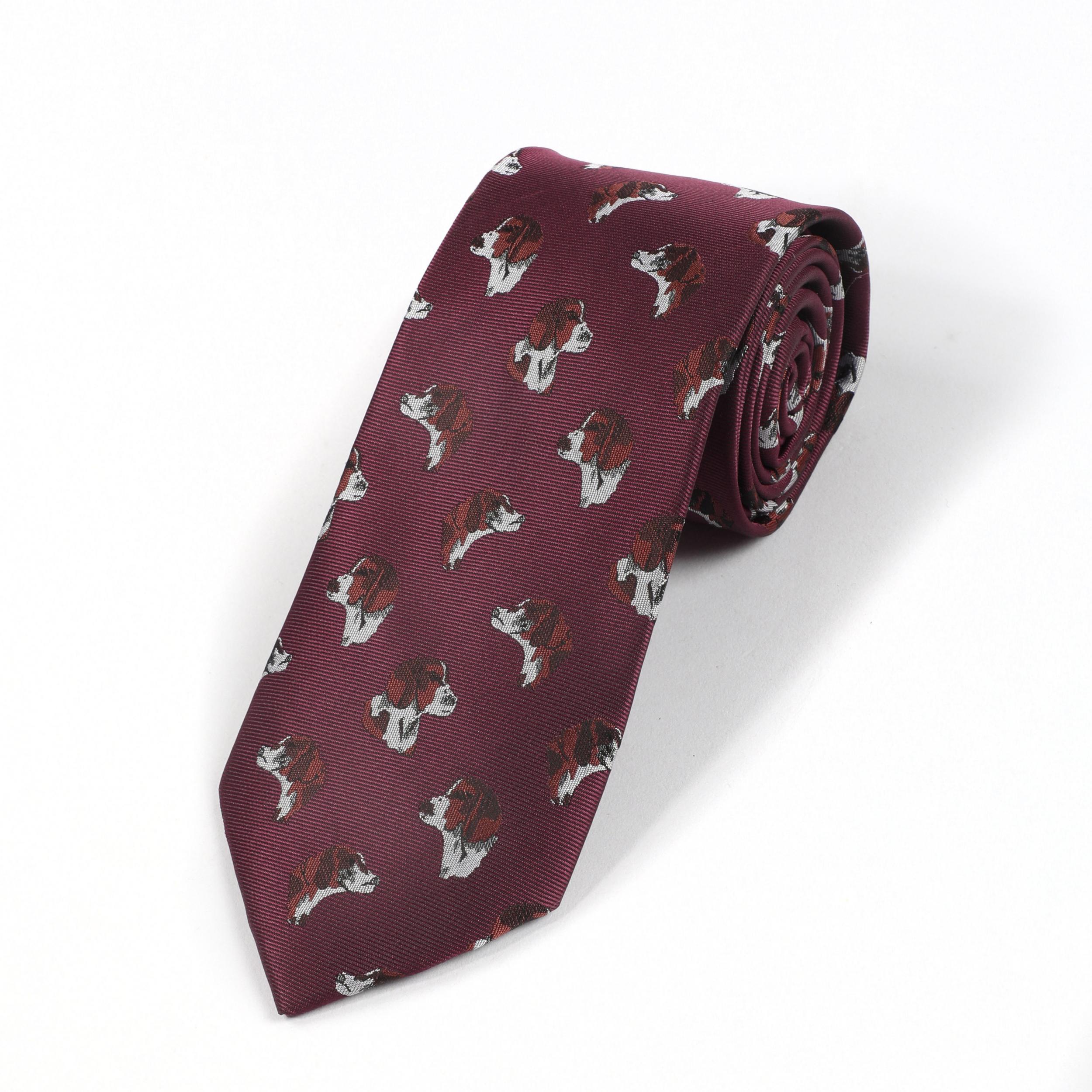 Men's Dog Head Pattern Funny Party Tie