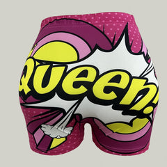 Polka Dot Print High Stretch Slim Shorts Women's Clothing