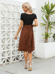 Short Sleeve Polka Dots Dress Casual for Summer & Spring
