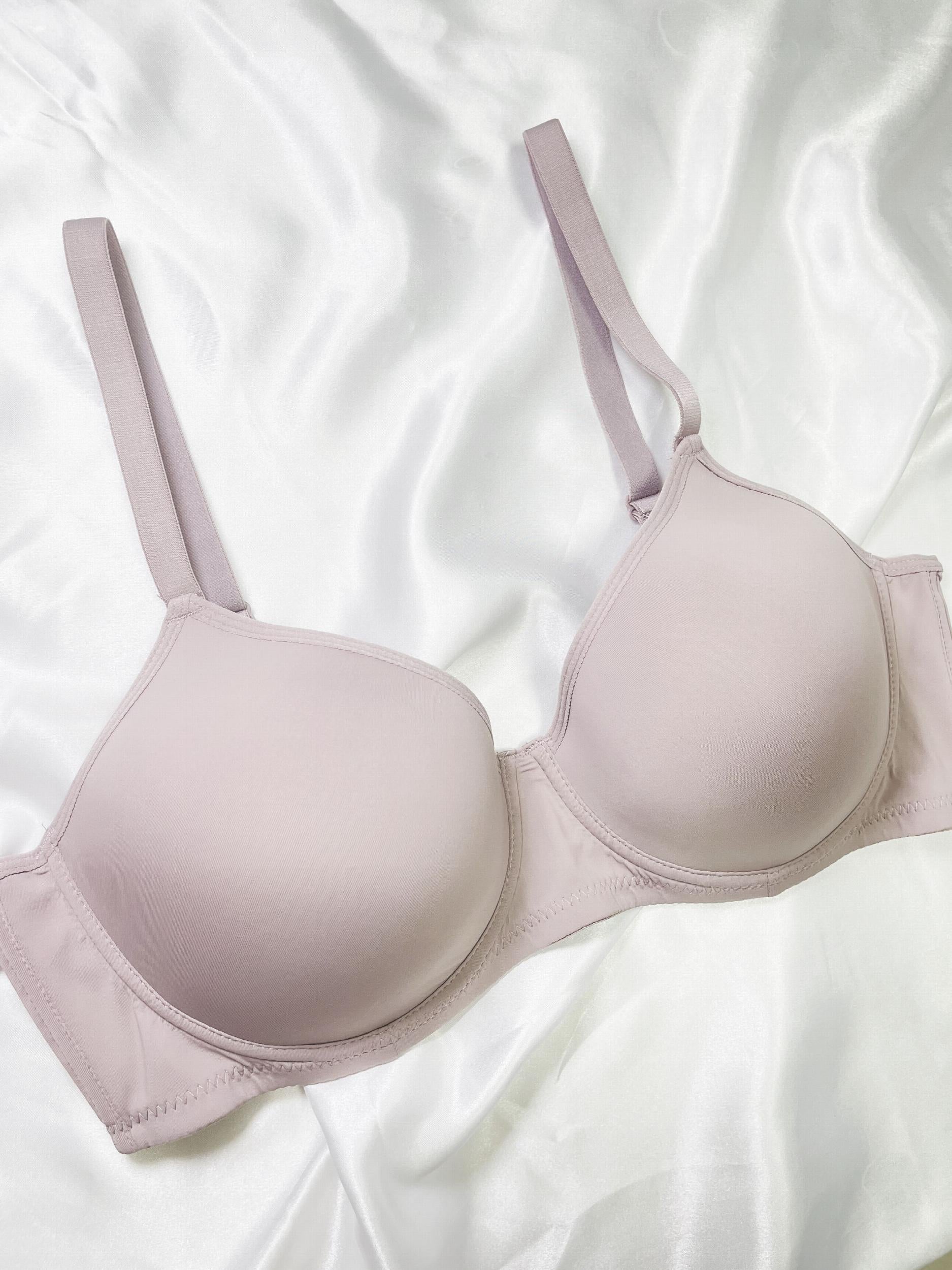 3 Pack Plus Size Bra Set Women's Plus Molded Cup Smoothing