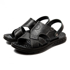 Men's Open Toe Hook Loop Sandals Non Slip Beach Shoes Summer