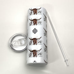 Cowboy Style Stainless Steel Water Bottle 590ml 20oz Leakproof Shatterproof Cup