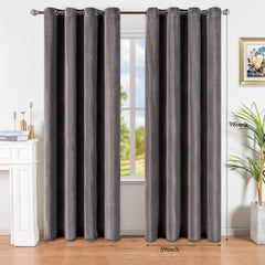 Velvet Blackout Curtains Soft And Cozy Gray Curtains