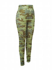 Camouflage Pattern Sports Leggings High Stretch Yoga Running Fitness Tight Pants