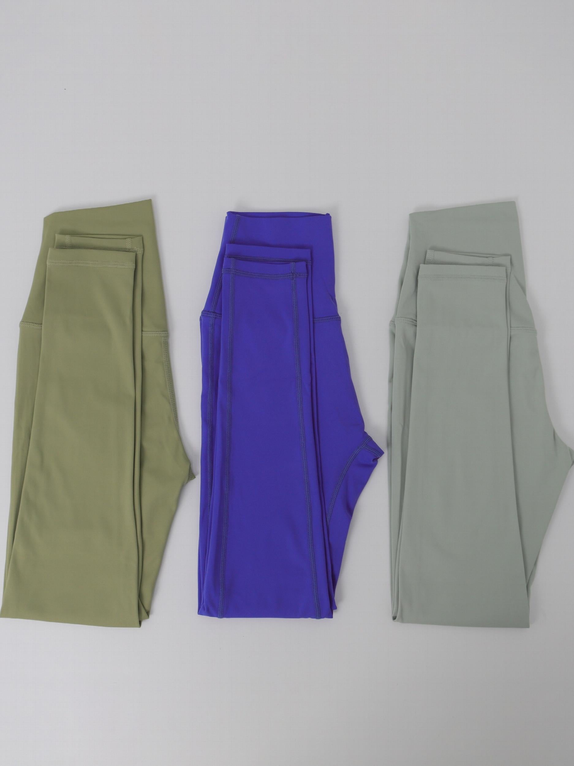 3Pcs Quick Drying Yoga Pants Butt Lifting Solid Fitness Workout Yoga Leggings