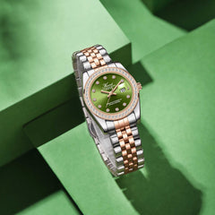 Teenager Steel Belt Butterfly Buckle Quartz Watch
