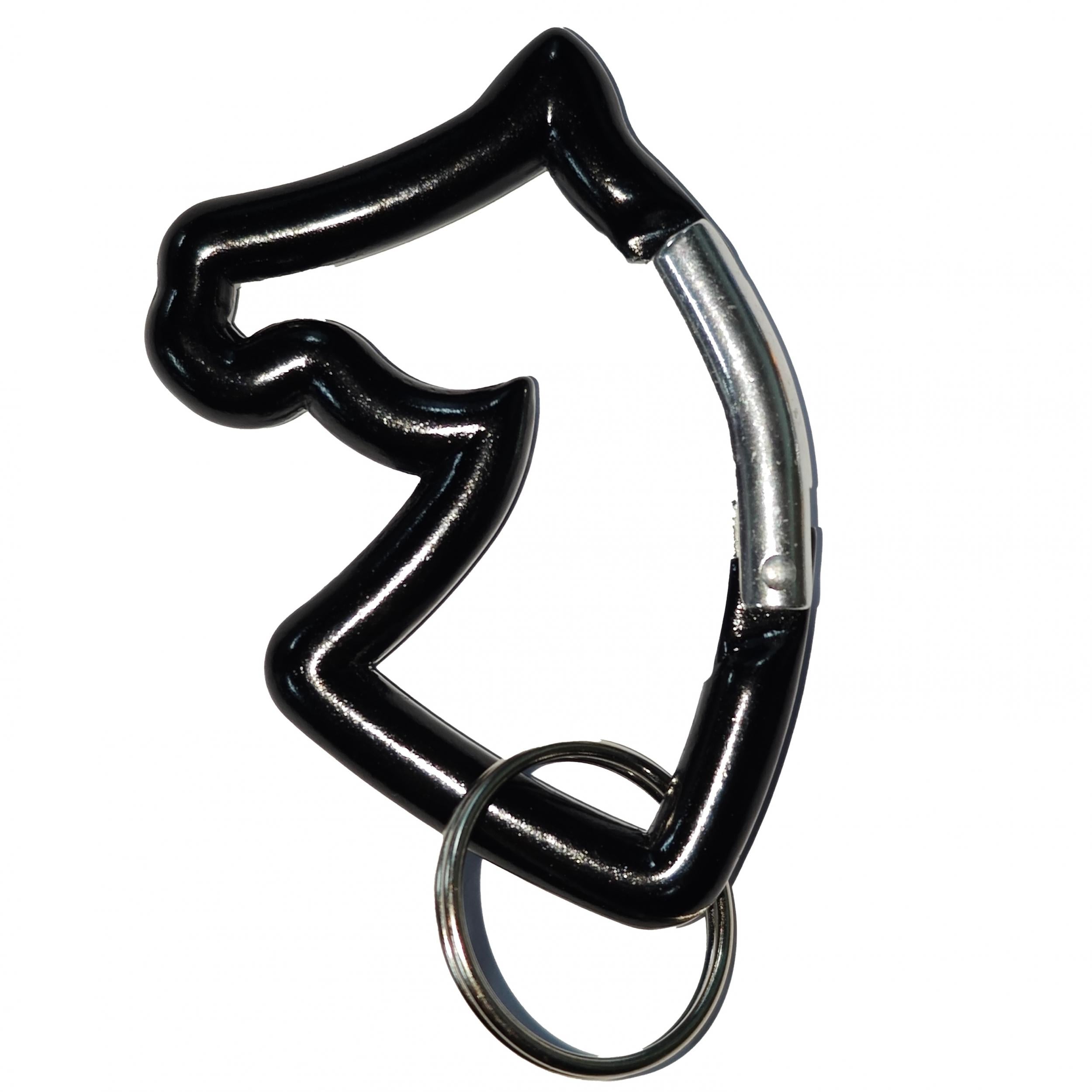 Outdoor Aluminum Carabiner Buckle Luggage Horse Head Key Chain