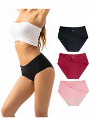 3 Pack Plus Size Seamless High Rise Briefs Set
