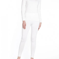 Women's Thermal Underwear Set Long Sleeve Crew Neck Tops & Pants